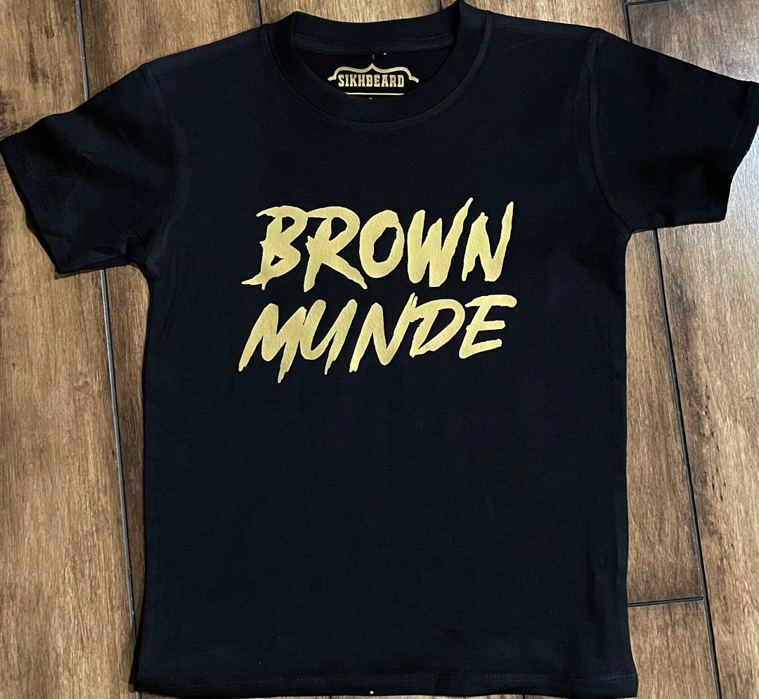 Brown Munde Kids T-shirt