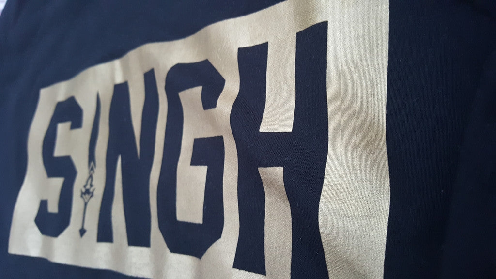 Singh Tshirt | printing detail