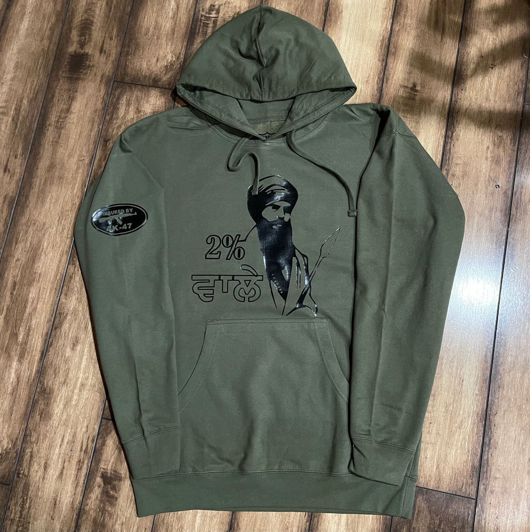 2% Wale Hoodie